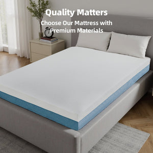English Elm 10 Inch Queen Mattress Copper Infused Foam 7 Zone Support Breathable Certipur Certified White W5081P394360