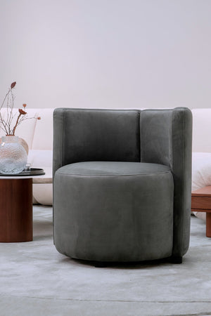 English Elm Upholstered Dark Grey Dining Chair with Backrest — Ergonomic Plush Accent Seat for Kitchen & Living Room W2998P235173