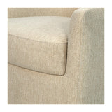 Madison Park Ashton Transitional Upholstered Swivel Chair with Wood Base MP103-1246 Natural