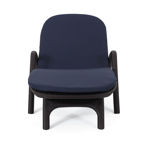 English Elm Christopher Knight Home® - Mikael Chaise Lounge With Cushion – Elegant Dark Brown Design For Ultimate Indoor & Outdoor Comfort 70798.00DNVY