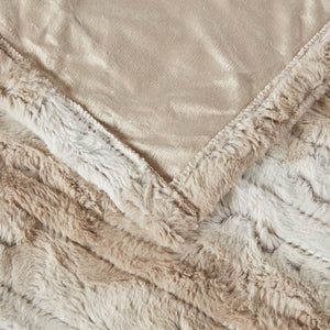 JLA Home Beautyrest - Oversized Faux Fur Heated Throw Blanket with Secure Comfort, Low EMF, Machine Washable, 5-Year Warranty BR54-0860
