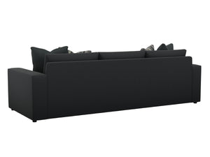 Lexington Bellvue Plush Down Sofa with Welt Trim and Lux Pillows for Classic Refined Living Rooms Gray 7906-33-71