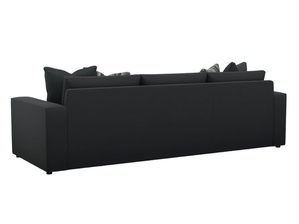 Lexington Bellvue Plush Down Sofa with Welt Trim and Lux Pillows for Classic Refined Living Rooms Gray 7906-33-71