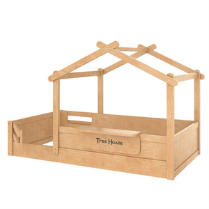 English Elm Twin Low Loft Bed Solid Pine Frame with Built-in Led Lighting and Storage Shelves Natural W1580P396331