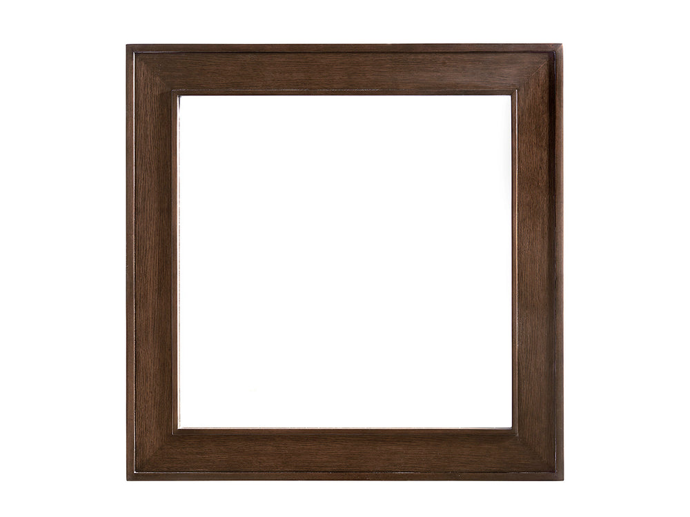 Lexington Gallerie Square Mirror - Contemporary Mocha Framed Design With Beveled Glass For Modern Interiors Palladian  790-204