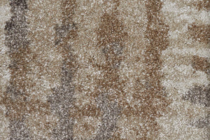 Feizy Rugs Skyview Collection Abstract Polypropylene Rug – Plush Texture, Contemporary Design For Elegant Spaces Brown,Tan,Ivory Polypropylene Skv39qbfivybrnj00