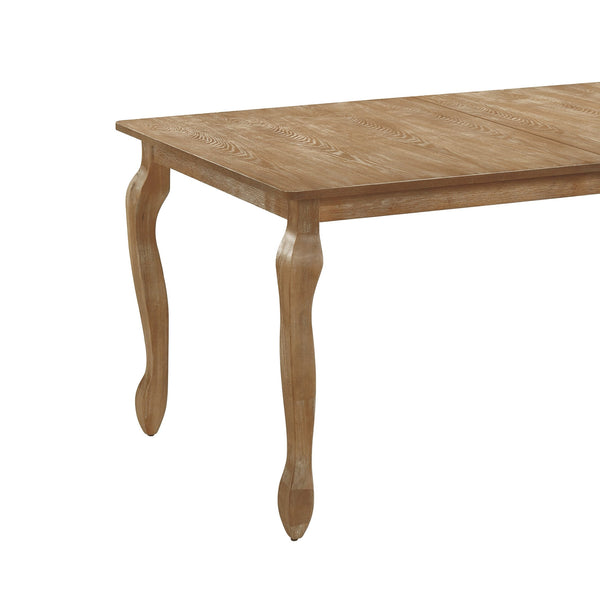 English Elm Christopher Knight Home® - EXT. EXT. DINING TABLE with French Country Cabriole Legs, Butterfly Leaf Expandable Rustic Chic 79.65" Natural N771P355876G