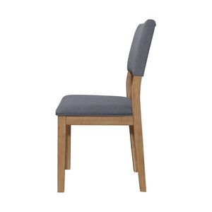 English Elm Set Of 2 Blue Fabric Upholstered Dining Chairs - Modern Farmhouse Style With Comfort & Durability B016P227282-GIGA