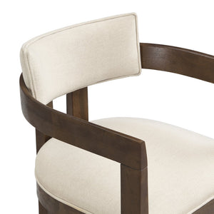 English Elm Christopher Knight Home® - N771P197053H Bouclé Upholstered Dining Chair with Wire-Brushed Rubberwood Frame, Modern Comfort Walnut N771P361737T