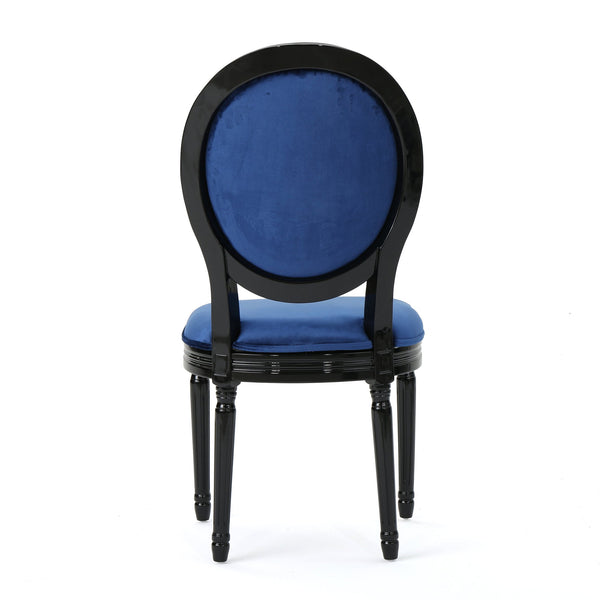 English Elm Christopher Knight Home® - Kd Dining Chair - Elegant Navy Blue Velvet Upholstered Seating With Timeless French Country Charm 60352.00NVLTNBL