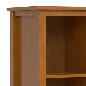 English Elm Warm Warm Shaker 9 Cube Storage Brown Pine 9-Cube Organizer Handcrafted Solid Wood 15.8x44x48" Transitional B136P238618