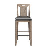 Wallace & Bay Benti Brown Bar Stools, 2-Pack - Casual Style, Easy Assembly