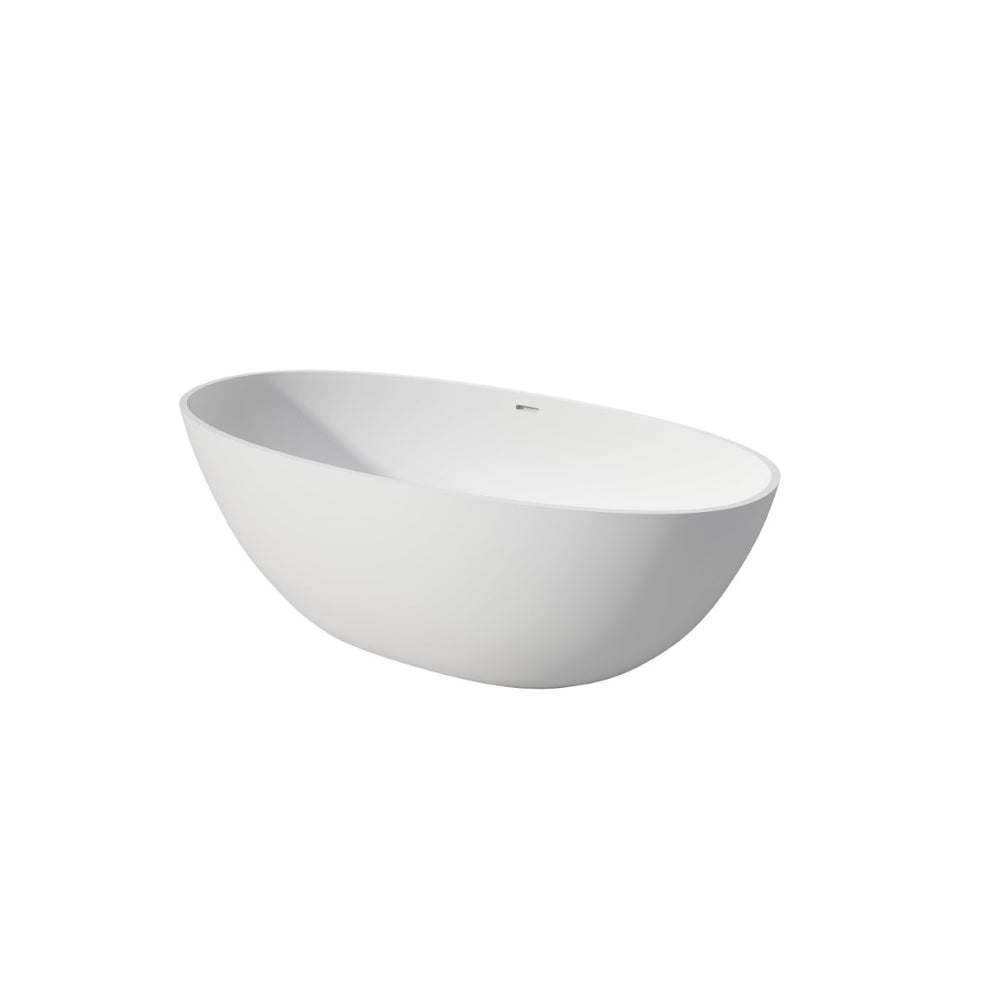 English Elm 65" Stone Resin Deep Soak Freestanding Tub Matte Finish Spa Bathroom Retreat T3785P353955