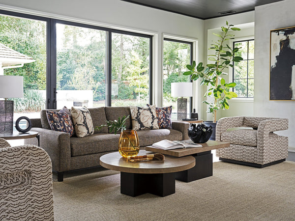 Lexington Portofino Nesting Cocktail Tables - Stylish, Contemporary Design With Warm Taupe And Dark Accents Senegal  416-949c