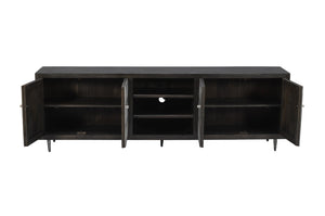 Moti Sarah 4-Door Media Cabinet Antique Brown 79118005