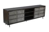 Moti Sarah 4-Door Media Cabinet Antique Brown 79118005