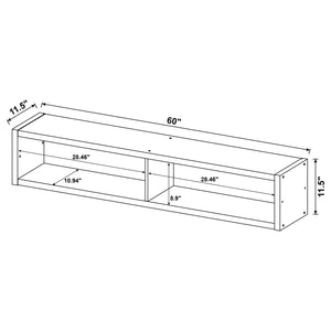 English Elm Barnaby Cappuccino 4-Piece Entertainment Center Set with Tall Console, Media Towers & Bridge Shelf B062S00835