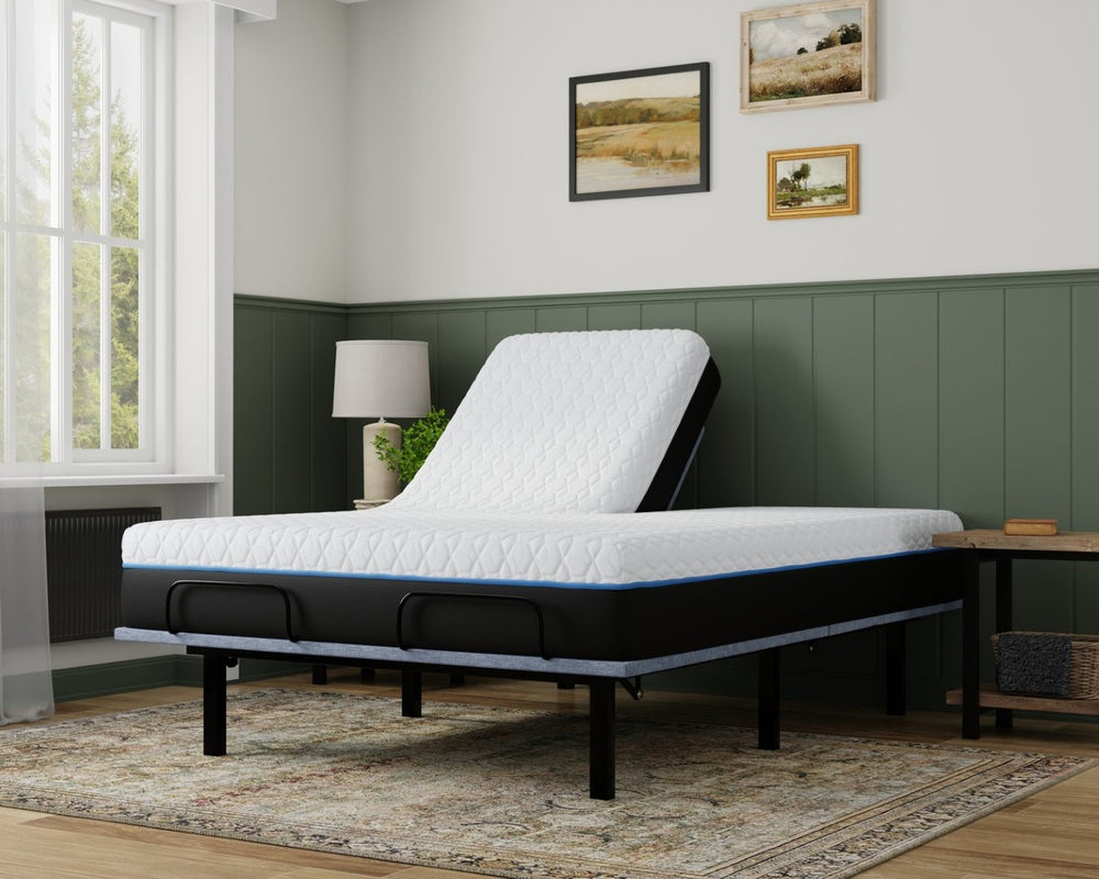 English Elm Copper Infused Split King Memory Foam Mattress with Gel Cooling and Pressure Relief B337P292883