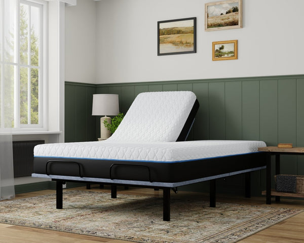 English Elm Copper Infused Split Top Queen Mattress with Cooling Gel Foam and Phase Change Cover B337P292882