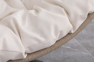 English Elm Outdoor Garden Rattan Egg Swing Chair - Cozy Hanging Chair With Cushions For All-Weather Comfort W2500P362177-GIGA