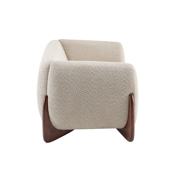 English Elm Christopher Knight Home® - 82Inches Boucle Sherpa Sofa - Almond | Oversized Comfort With Modern Design For Cozy Living Spaces N771P205090V_N771P205091V