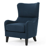 Christopher Knight Home® - Noble House - Quentin Navy Blue Fabric Sofa Chair