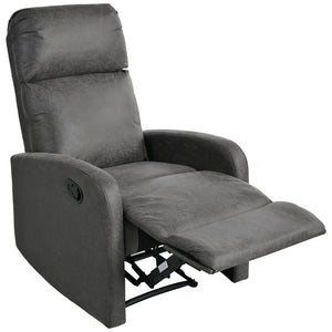 English Elm Christopher Knight Home® - Modern Recliner Plush Manual Recliner Chair with Ergonomic Support, 3-Position Backrest, Durable Fabric Comfort Grey N763P256491D
