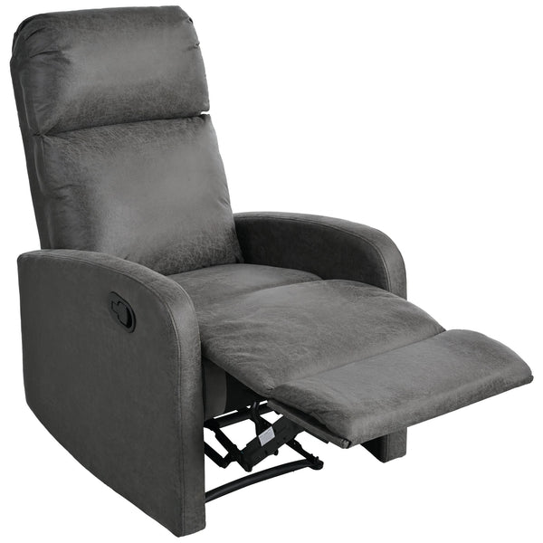 English Elm Christopher Knight Home® - Modern Recliner Plush Manual Recliner Chair with Ergonomic Support, 3-Position Backrest, Durable Fabric Comfort Grey N763P256491D