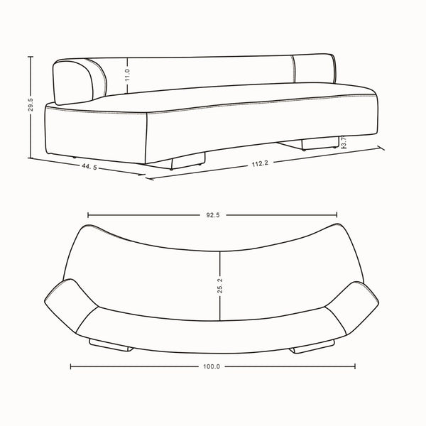 English Elm Verandah 112" Chenille Sofa In Soft Beige - Stylish, Durable Comfort For Living Rooms & Lounges! B365P398111-GIGA