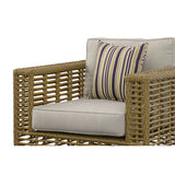 VIG Furniture Renava Ko Tao - Outdoor Beige + Wicker Lounge Chair VGATRASF-054-CHR