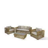 VIG Furniture Renava Ko Tao - Outdoor Beige + Wicker Lounge Chair VGATRASF-054-CHR