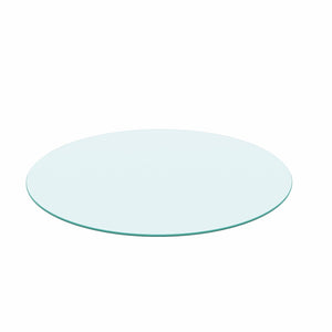 English Elm 36"inch Round Tempered Glass Table Top with Polished Edge for Dining or Patio W241P248366