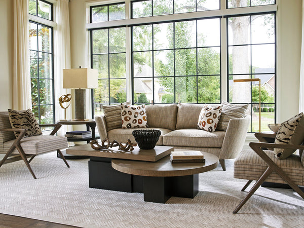 Lexington Portofino Nesting Cocktail Tables - Stylish, Contemporary Design With Warm Taupe And Dark Accents Senegal  416-949c