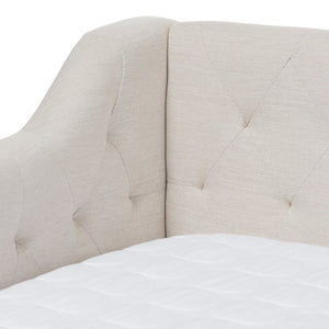 Baxton Studio Baxton Studio Light Beige Upholstered Daybed with Trundle - Modern Elegance for Any Space CF8940-Light Beige-Daybed