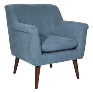 OSP Home Furnishings Dane Accent Chair Blue Steel