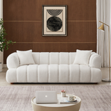 English Elm Ashcroft Furniture - Jasmin 89.7'' Cream Boucle Sofa