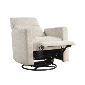 English Elm Contemporary Olathe Swivel Gliding Recliner Chair in Quartz Chenille with Smooth 360° Motion Comfort Beige 31 L x 30.5 W x 26 H B011P396181