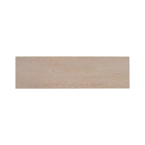 English Elm U_style Oak Veneer Console Table Sculptural Cutout Sides for Entryway or Hallway N711P241282A