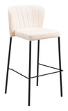 Linz Barstool - Set of 2 Cream 109782 Zuo Modern