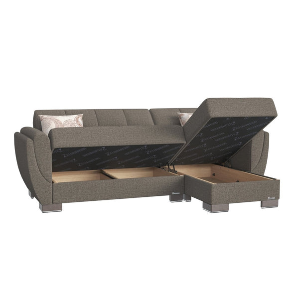 English Elm Primenest Skyhaven Upholstered Convertible Chaise Lounge With Hidden Storage & Modern Style B030P303522-GIGA