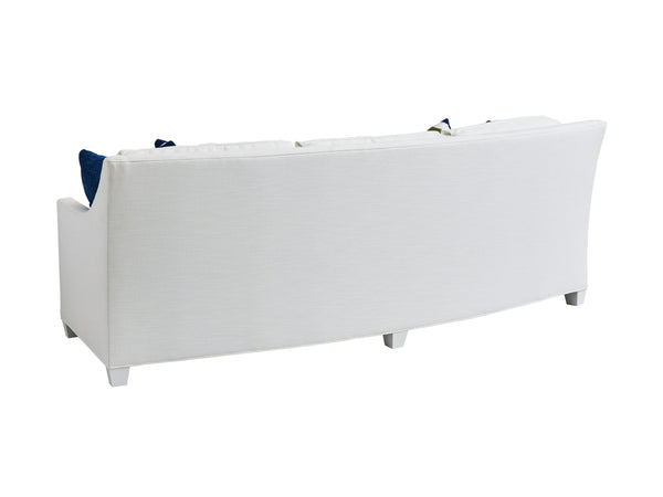 Lexington Valenza Luxe Curved Sofa With Platinum Finish And Elegant Silver Accents For Modern Living Spaces   7931-33-42