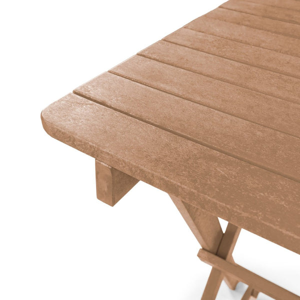 English Elm Summit Ridge Recycled Hdpe Outdoor Folding Bar Table Weather Resistant Eco Patio Teak B2745P409712