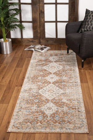 English Elm Noble Rust 2 Ft. X 3 Ft. Area Rug - Soft, Durable, Stain-Resistant Design For High-Traffic Spaces B186P181079