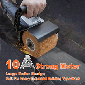 English Elm Burnishing Polishing Machine 1300w Variable Speed Metal Surface Grinder with 3 Wheels T3177P305059