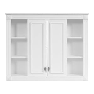 English Elm 36'' Wall Mounted Bathroom Cabinet White Wood Soft Close Double Door Storage N710P358584K