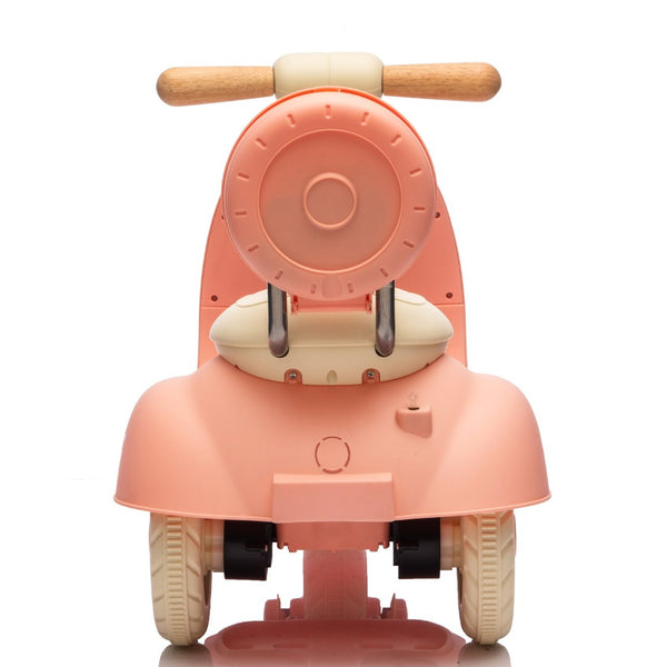 English Elm 12v Kids Electric Tricycle Toddler Ride on Scooter Wooden Handle Parental Remote Control Pink W1578P381428