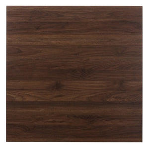 Baxton Studio Baxton Lovy Modern 5-Piece Walnut Dining Set for Small Spaces, Ideal for Apartments & Breakfast Nooks Lovy Dining Set