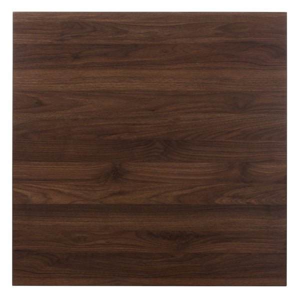 Baxton Studio Baxton Lovy Modern 5-Piece Walnut Dining Set for Small Spaces, Ideal for Apartments & Breakfast Nooks Lovy Dining Set