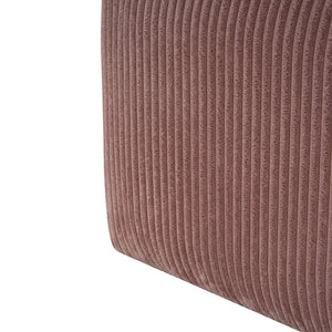 English Elm Upholstered Corduroy Square Ottoman Plywood Frame Sectional Footrest for Living Room Pink N757P414087P