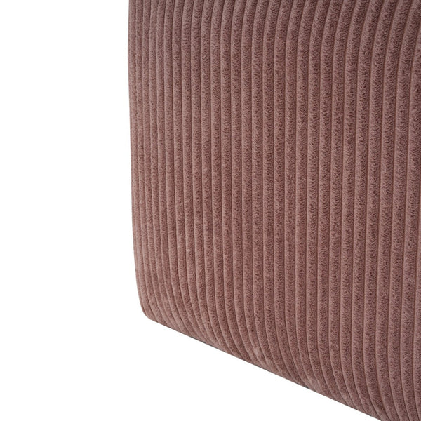 English Elm Upholstered Corduroy Square Ottoman Plywood Frame Sectional Footrest for Living Room Pink N757P414087P
